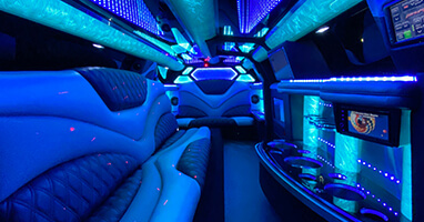 blue limo lights