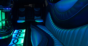 interior of limousine