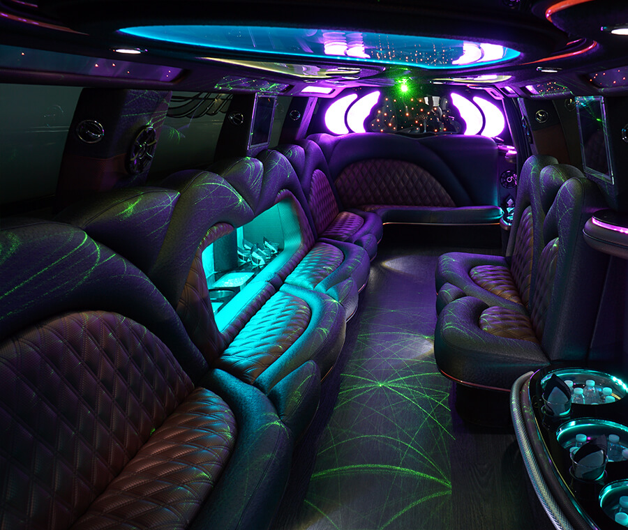 laster lights limousine