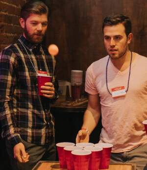 bachelor party beer pong